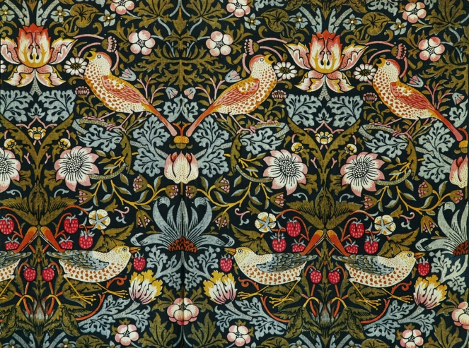 William Morris, 'The Strawberry Thief (Flower and Bird Pattern)', 1884