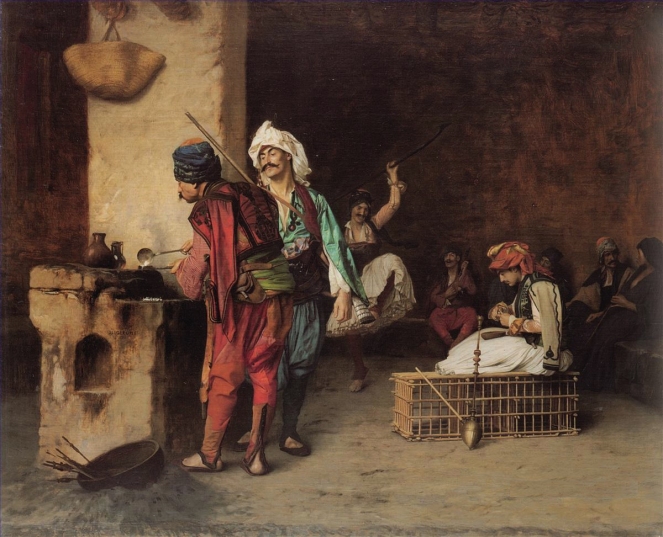 7-A-Cafe-in-Cairo-Greek-Arabian-Orientalism-Jean-Leon-Gerome