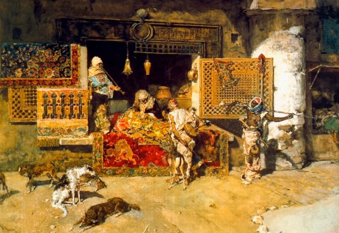 Mariano Fortuny - El vendedor de tapices - 1870